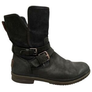 UGG Boots Womens Size 8 SIMMENS S/N 1008439 Combat Moto Biker Boots